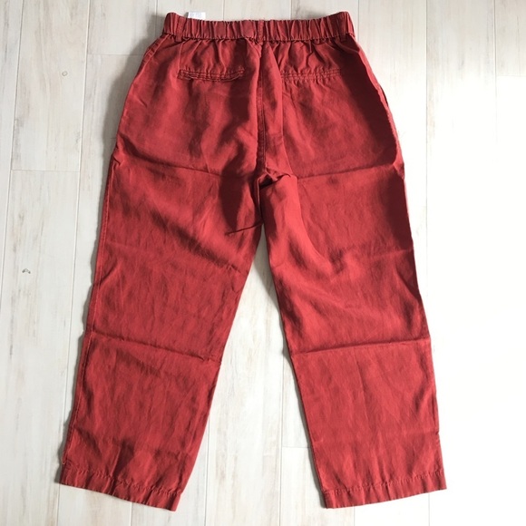 Pull & Bear Copper Red Relax Fit Ankle Pants - Picture 4 of 5